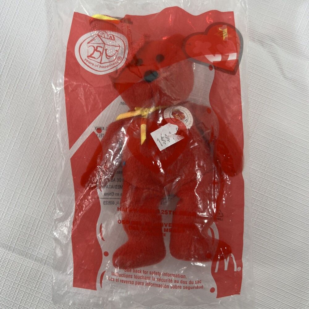TY - McDonalds Bear - Happy Meal the Bear - 25 Years of Happiness - 2004